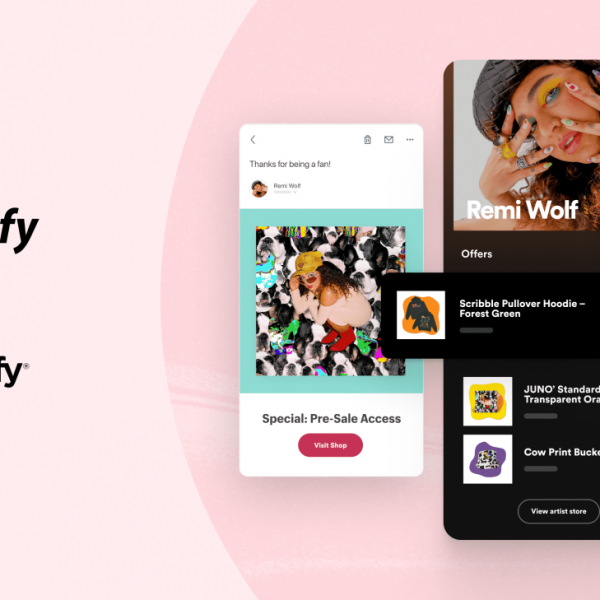 Shopify and Spotify Partnership news