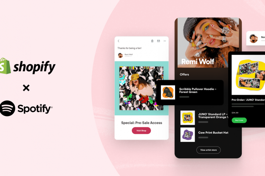 Shopify and Spotify Partnership news